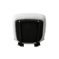 Manhattan Comfort Ivory & Black Modern Bartow Woven Fabric Accent Chair In A Set Of 2