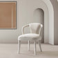 Manhattan Comfort Ivory Modern Palmer Tweed Dining Armchair