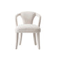 Manhattan Comfort Ivory Modern Palmer Tweed Dining Armchair