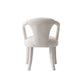 Manhattan Comfort Ivory Modern Palmer Tweed Dining Armchair