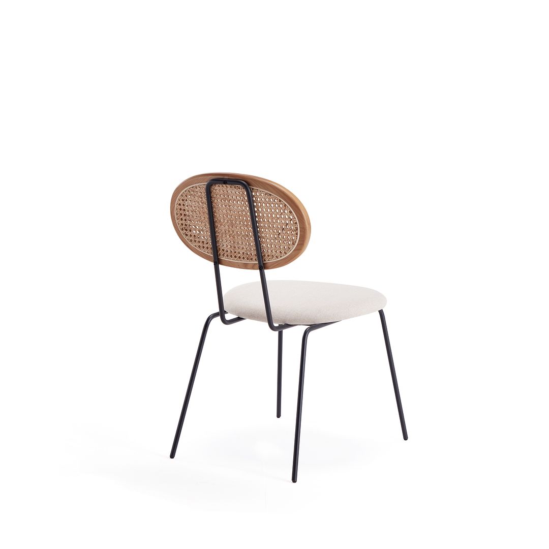Manhattan Comfort Jardin Nature Upholstered Dining Chairs In A Set Of 2