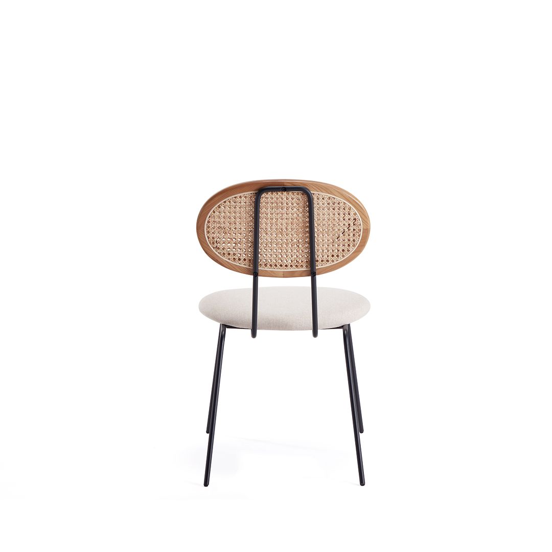 Manhattan Comfort Jardin Nature Upholstered Dining Chairs In A Set Of 2