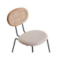 Manhattan Comfort Jardin Nature Upholstered Dining Chairs In A Set Of 4