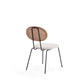 Manhattan Comfort Jardin Nature Upholstered Dining Chairs In A Set Of 4