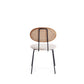 Manhattan Comfort Jardin Nature Upholstered Dining Chairs In A Set Of 4