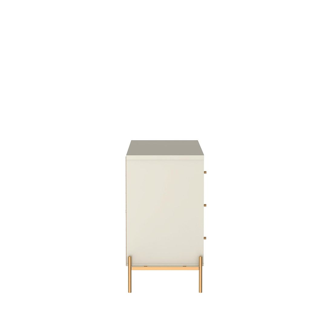 Manhattan Comfort Jasper 55" Matte Off White Dresser With Steel Gold L Kitchen Oasis Manhattan Comfort Jasper 55" Matte Off White Dresser With Steel Gold L Kitchen Oasis