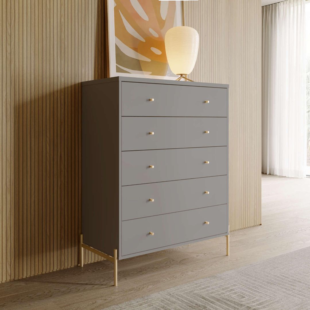 Manhattan Comfort Jasper 5.0 Gloss Gray Dresser With Gold Steel Legs Kitchen Oasis Manhattan Comfort Jasper 5.0 Gloss Gray Dresser With Gold Steel Legs Kitchen Oasis
