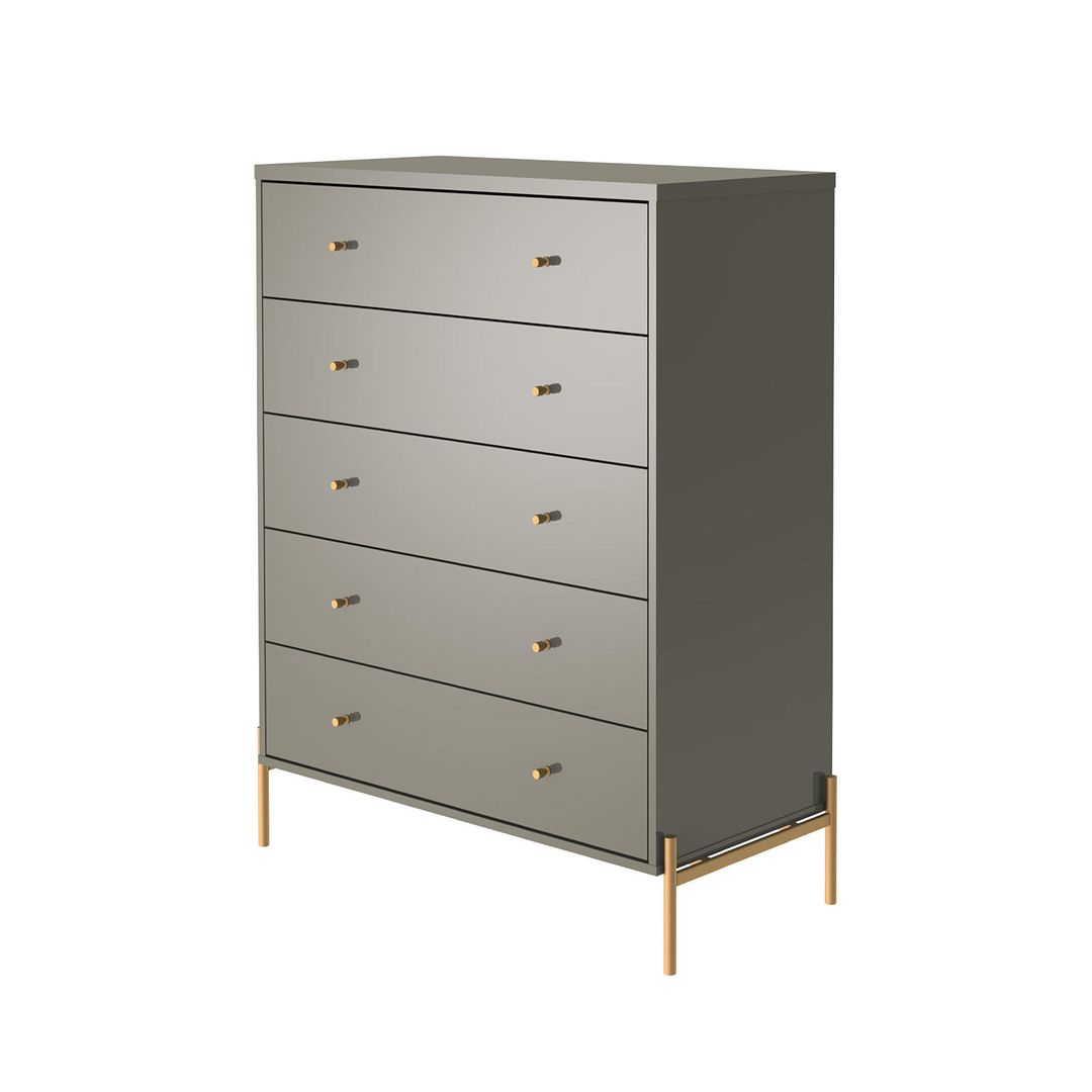 Manhattan Comfort Jasper Gloss Gray Tall & Double Wide Dresser Set Of –  Kitchen Oasis