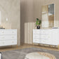 Manhattan Comfort Jasper Gloss White Sideboard & Classic Dresser Set of 2