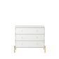 Manhattan Comfort Jasper Gloss White Tall & Classic Dresser Set of 2