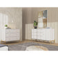 Manhattan Comfort Jasper Matte Off White Sideboard & Classic Dresser Set of 2