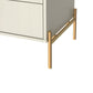 Manhattan Comfort Jasper Matte Off White Sideboard & Classic Dresser Set of 2