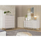 Manhattan Comfort Jasper Matte Off White Sideboard & Tall Dresser Set of 2