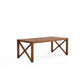 Manhattan Comfort Kingsbay Outdoor Patio Conversation Set In Brown & Cream