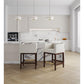 Manhattan Comfort Kingsley 34"H Ivory & Dark Walnut Beech Wood Counter Height Bar Stool