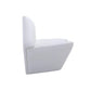 Manhattan Comfort Kiss 62" White Faux Leather 2-Seater Loveseat