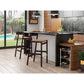 Manhattan Comfort Klismos 41"H Camel & Dark Walnut Beech Wood Barstool