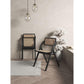 Manhattan Comfort Lambinet Black & Natural Cane Folding Dining Chairs In A Set Of 2