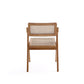 Manhattan Comfort Lambinet Nature Cane Folding Dining Chairs In A Set Of 4