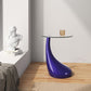 Manhattan Comfort Lava 20" Purple Glass Top Accent Table
