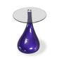 Manhattan Comfort Lava 20" Purple Glass Top Accent Table