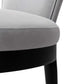 Manhattan Comfort Light Gray Modern Carrington Velvet Dining Armchair
