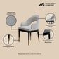 Manhattan Comfort Light Gray Modern Carrington Velvet Dining Armchair In A Set Of 2
