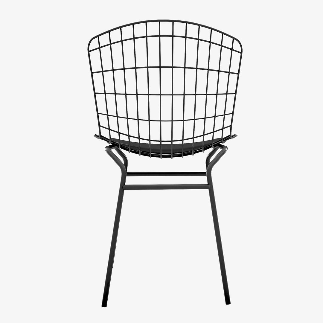Manhattan Comfort Madeline 2-Piece Chair With Seat Cushion In Black