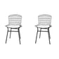 Manhattan Comfort Madeline 2-Piece Chair With Seat Cushion In Black & White