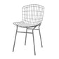 Manhattan Comfort Madeline 2-Piece Chair With Seat Cushion In Charcoal Gray & White