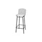 Manhattan Comfort Madeline 42" Barstool, Set Of 2 With Seat Cushion In Black & White