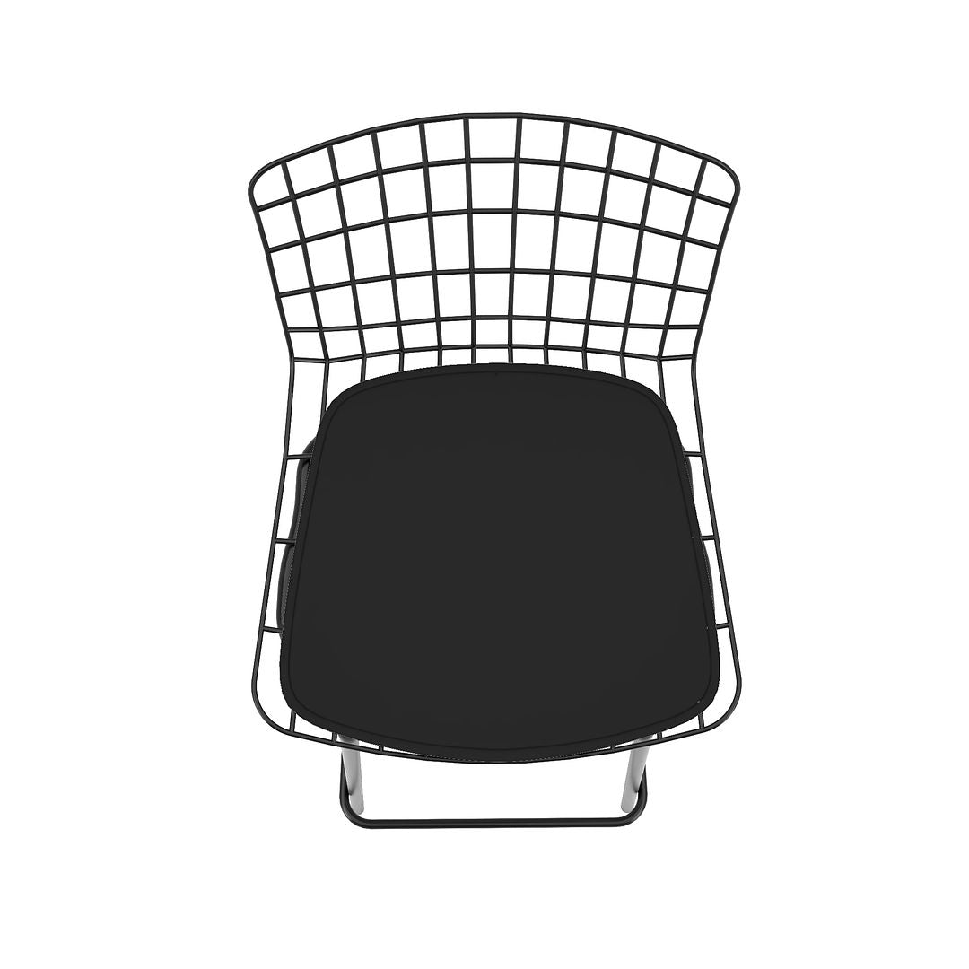 Manhattan Comfort Madeline 42" Barstool Set Of 3 With Seat Cushion In Black