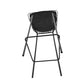 Manhattan Comfort Madeline 42" Barstool Set Of 3 With Seat Cushion In Black