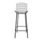 Manhattan Comfort Madeline 42" Barstool Set Of 3 With Seat Cushion In Black & White