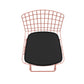 Manhattan Comfort Madeline 42" Barstool Set Of 3 With Seat Cushion In Rose Pink Gold & Black