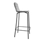 Manhattan Comfort Madeline 42" Barstool With Seat Cushion In Black & White