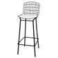 Manhattan Comfort Madeline 42" Barstool With Seat Cushion In Black & White