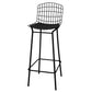 Manhattan Comfort Madeline 42" Barstool With Seat Cushion In Black
