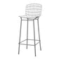 Manhattan Comfort Madeline 42" Barstool With Seat Cushion In Charcoal Gray & White