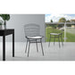 Manhattan Comfort Madeline Chair With Seat Cushion In Black & White