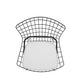 Manhattan Comfort Madeline Chair With Seat Cushion In Black & White