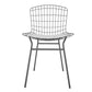 Manhattan Comfort Madeline Chair With Seat Cushion In Charcoal Gray & Black