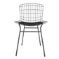 Manhattan Comfort Madeline Chair With Seat Cushion In Charcoal Gray & Black