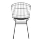 Manhattan Comfort Madeline Chair With Seat Cushion In Charcoal Gray & White