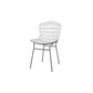 Manhattan Comfort Madeline Chair With Seat Cushion In Charcoal Gray & White