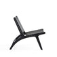 Manhattan Comfort Maintenon Leatherette Accent Chair In Black