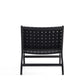 Manhattan Comfort Maintenon Leatherette Accent Chair In Black