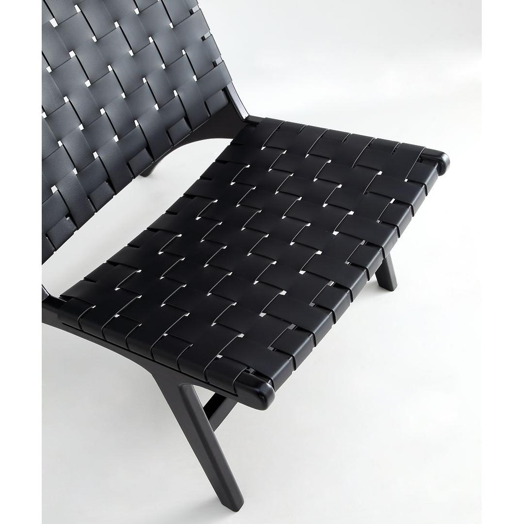 Manhattan Comfort Maintenon Leatherette Black Accent Chair In A Set Of 2