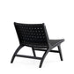 Manhattan Comfort Maintenon Leatherette Black Accent Chair In A Set Of 2