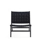 Manhattan Comfort Maintenon Leatherette Black Accent Chair In A Set Of 2